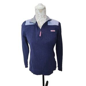 Vineyard Vines 1/4 Zip Sweatshirt Polka Dot Stripe Pullover Women's Small
